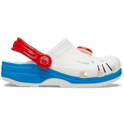 Sandália crocs hello kitty iam classic clog white