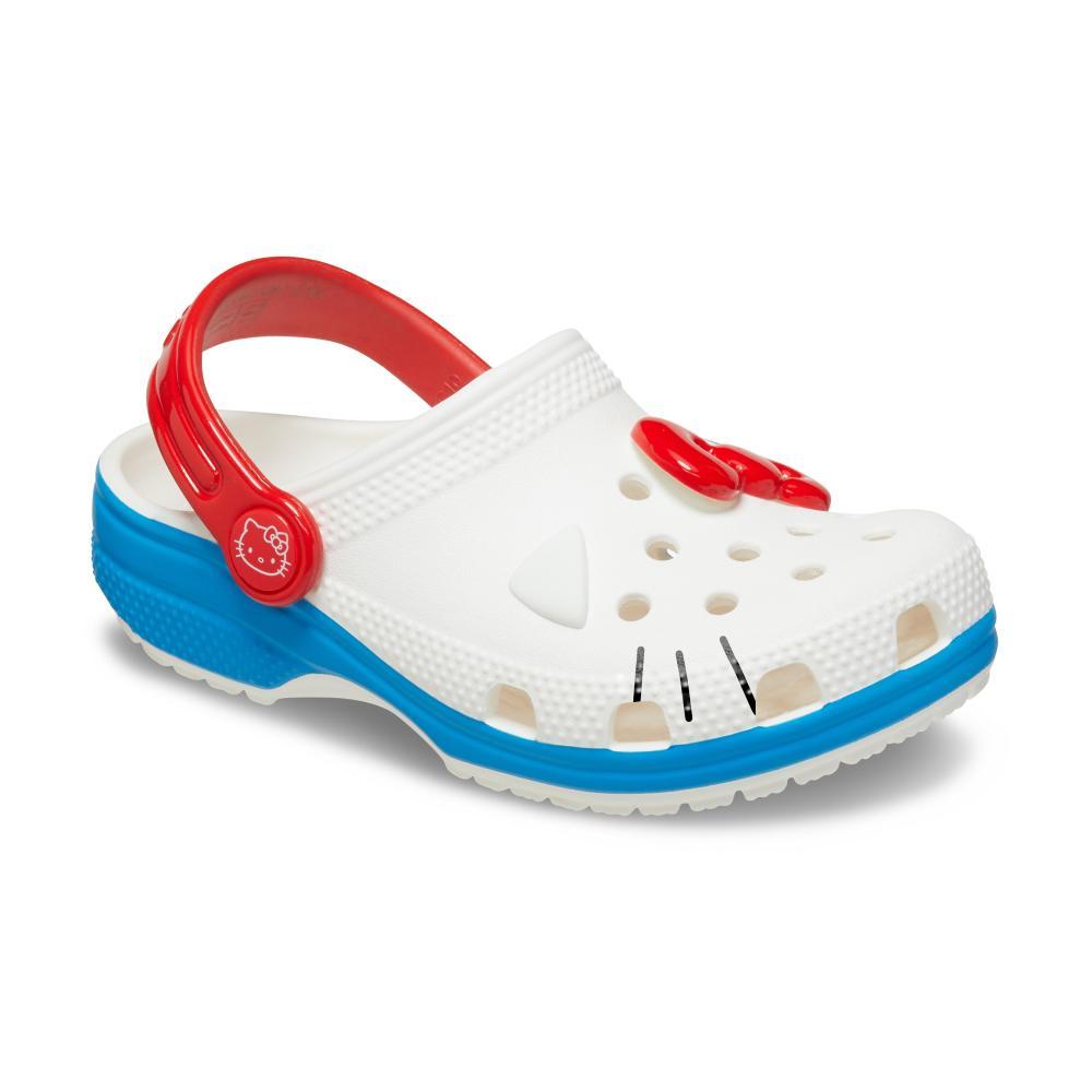 Sandália crocs hello kitty iam classic clog t white - 2