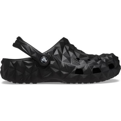 Sandália crocs classic geometric clog black