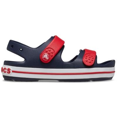 Sandália crocs crocband cruiser sandal k navy/varsity red