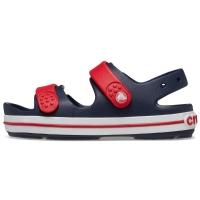 Sandália crocs crocband cruiser sandal k navy/varsity red - 3