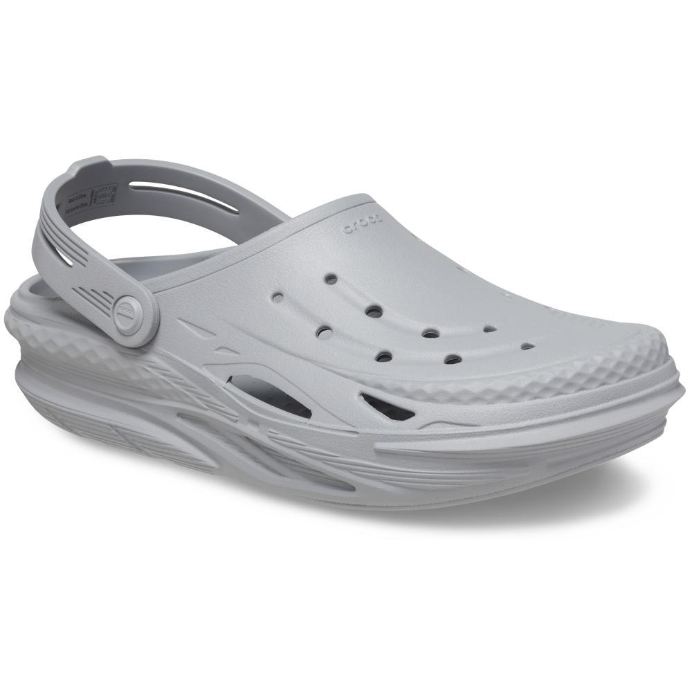 Sandália crocs off grid clog light grey - 2