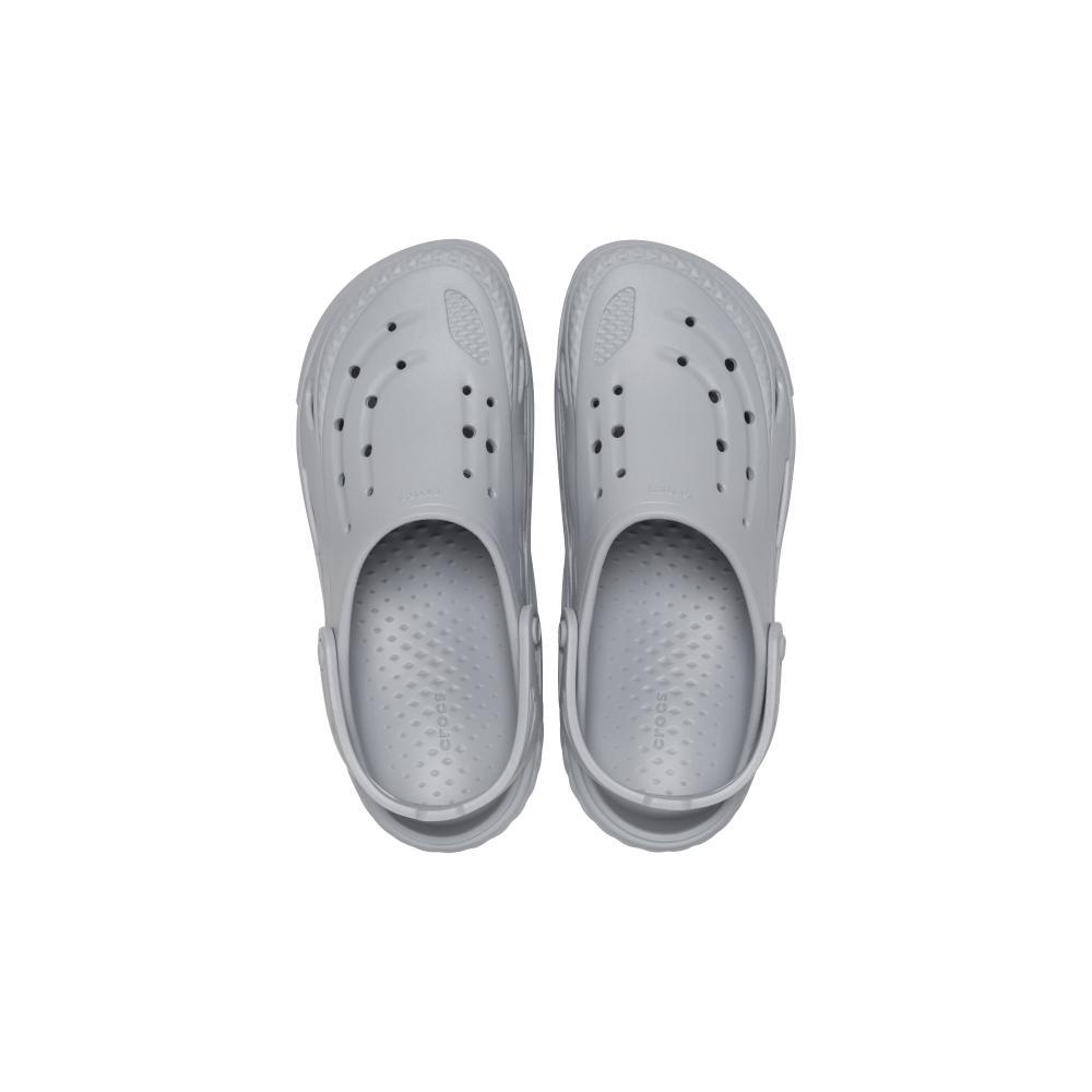 Sandália crocs off grid clog light grey - 5