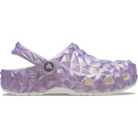 Sandália crocs classic iridescent geo clog white - 1