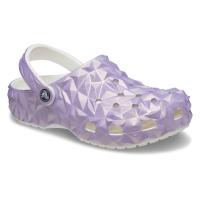 Sandália crocs classic iridescent geo clog white - 2