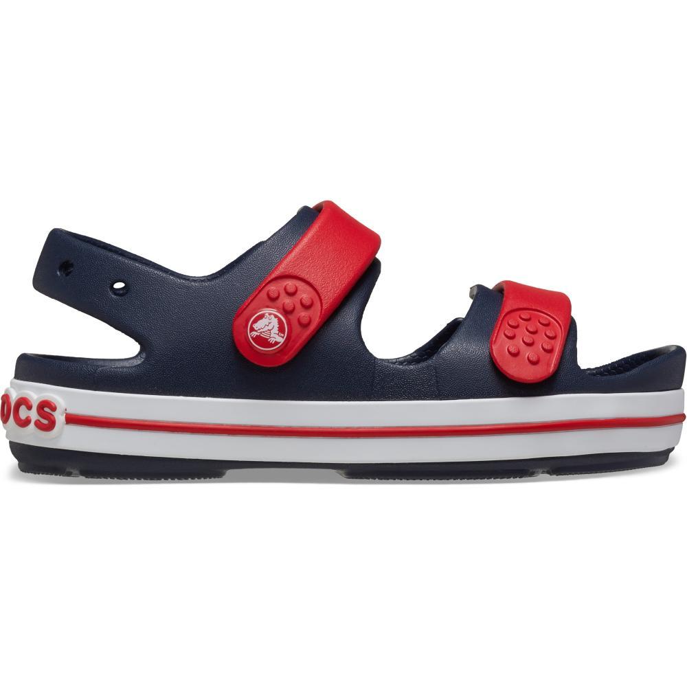 Sandália crocs crocband cruiser sandal t navy/varsity red - 1
