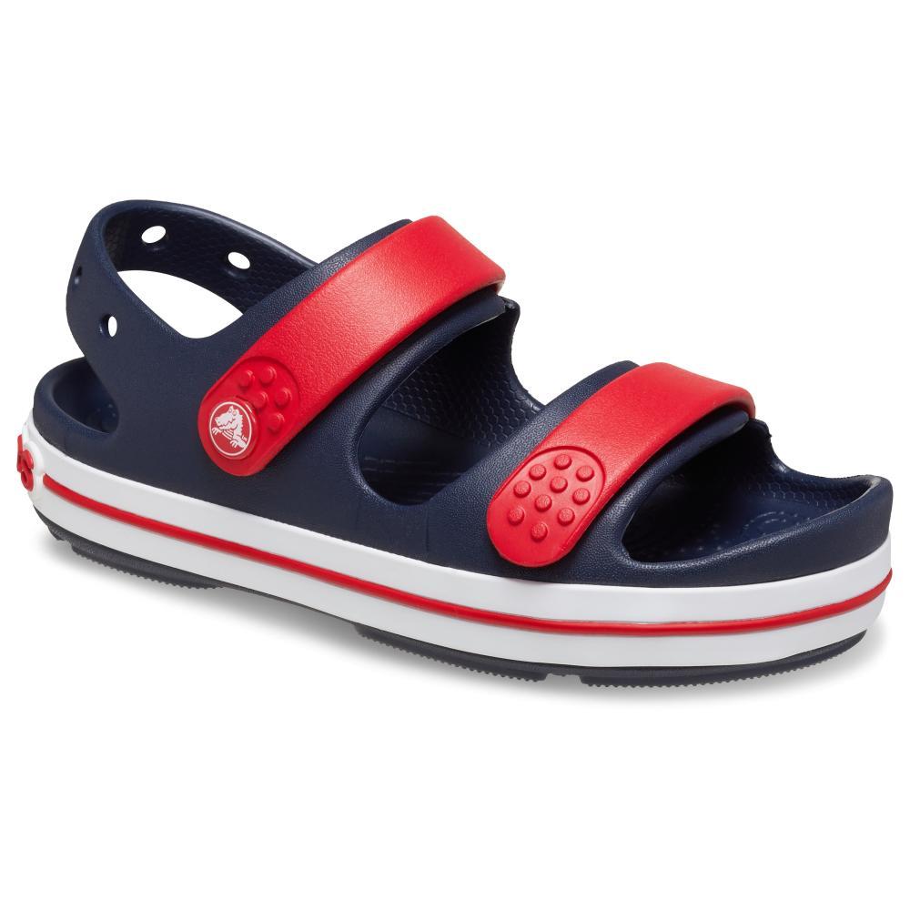 Sandália crocs crocband cruiser sandal t navy/varsity red - 2