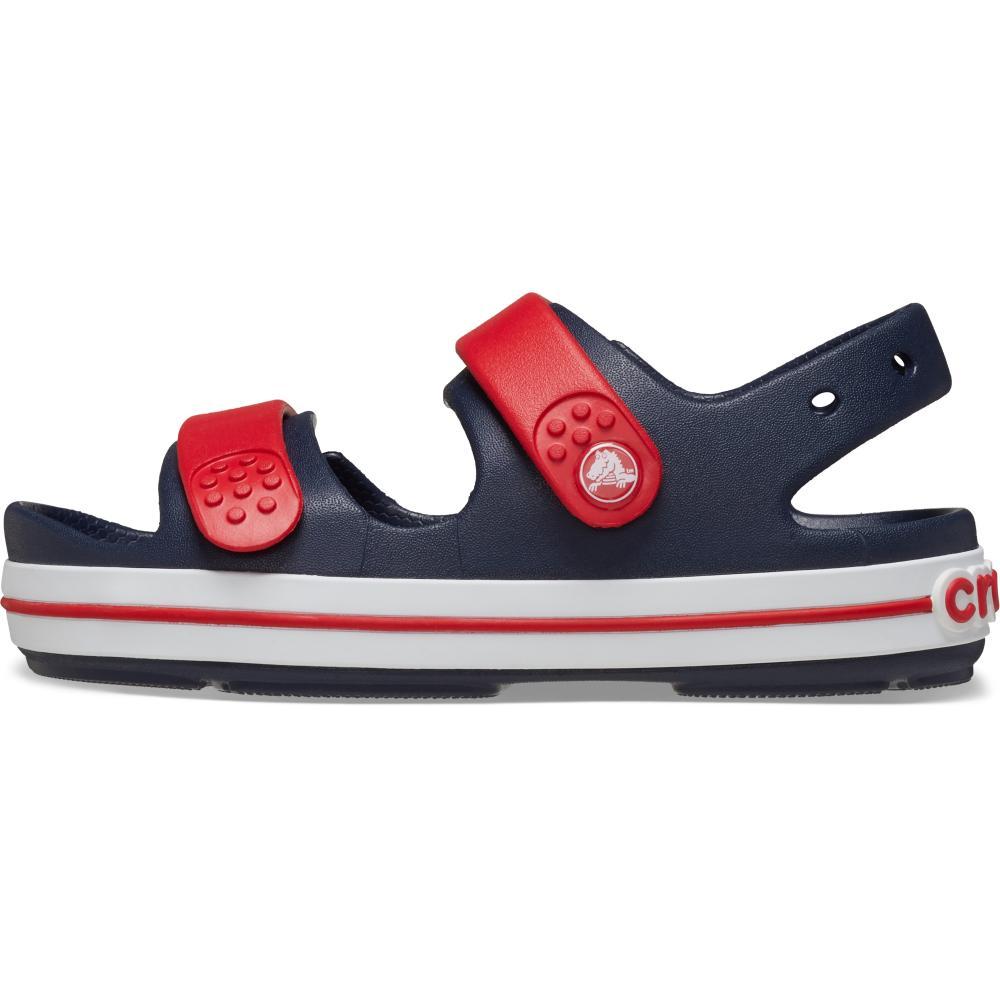 Sandália crocs crocband cruiser sandal t navy/varsity red - 3