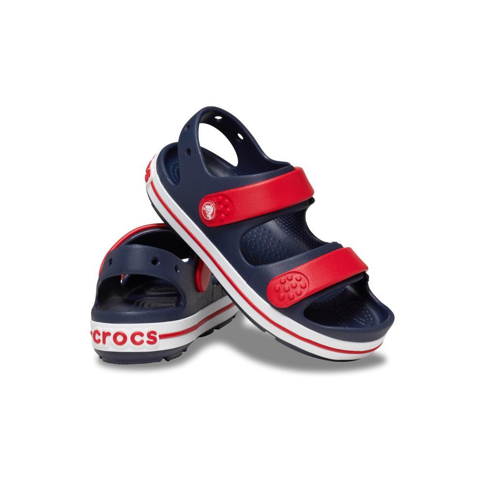 Sandália crocs crocband cruiser sandal t navy/varsity red - 4