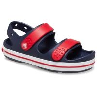 Sandália crocs crocband cruiser sandal t navy/varsity red - 2