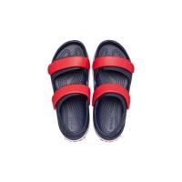 Sandália crocs crocband cruiser sandal t navy/varsity red - 5