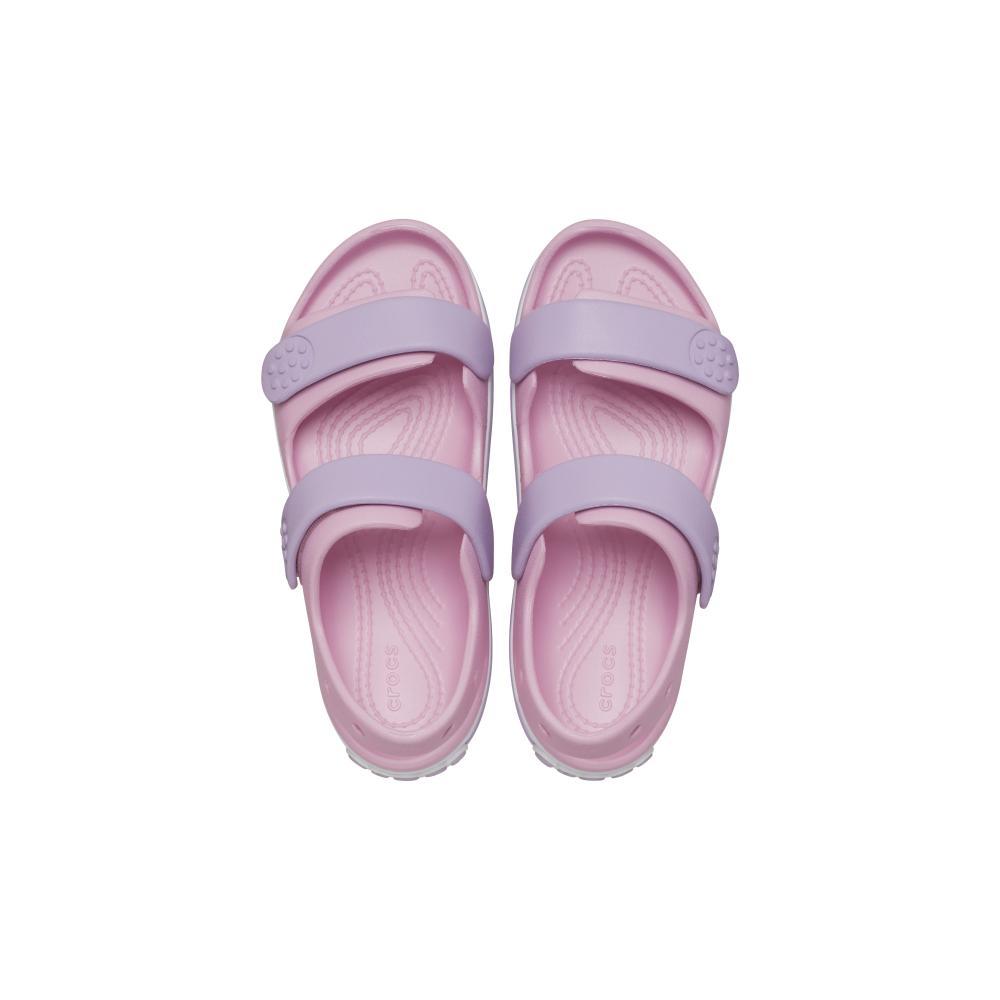 Sandália crocs crocband cruiser sandal t ballerina/lavender - 5
