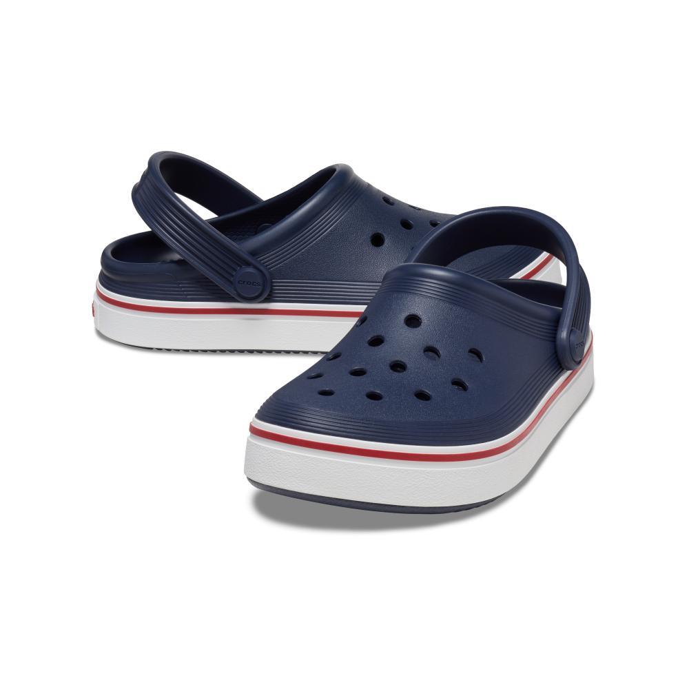 Sandália crocs off court clog t navy/pepper - 4