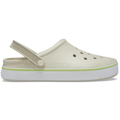 Sandália crocs off court clog bone