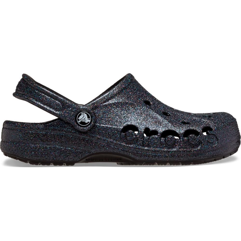 Sandália baya glitter clog black - 1