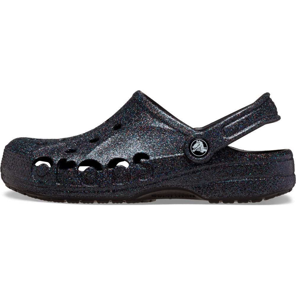 Sandália baya glitter clog black - 2