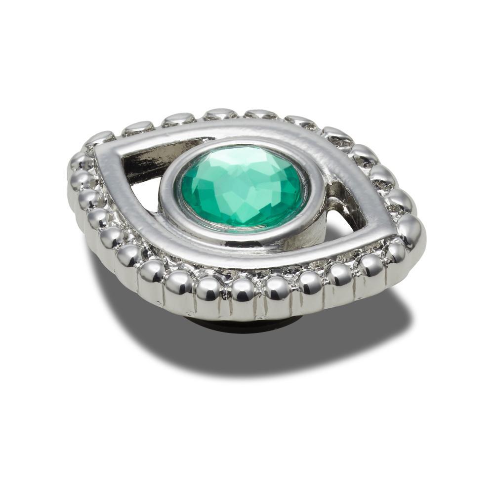 Jibbitz™ olho de metal com esmeralda  unico - 2