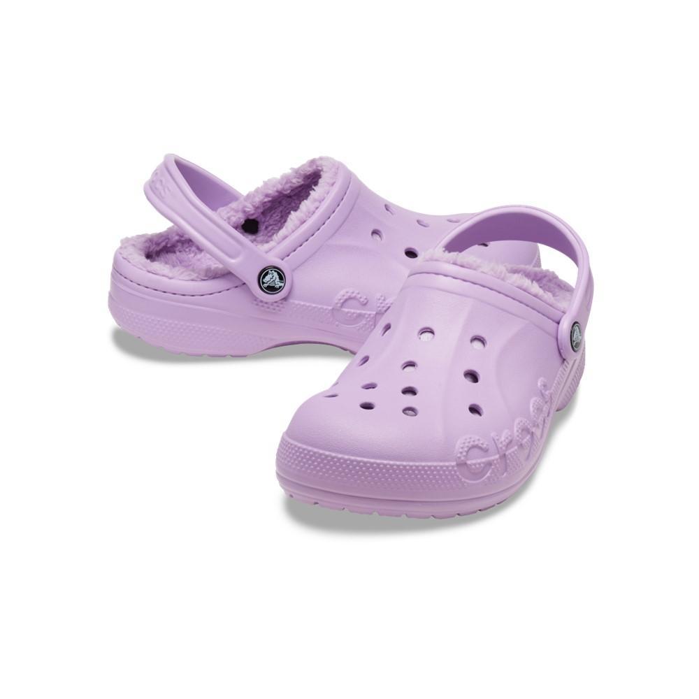 Sandália crocs baya lined clog orchid/orchid - 4
