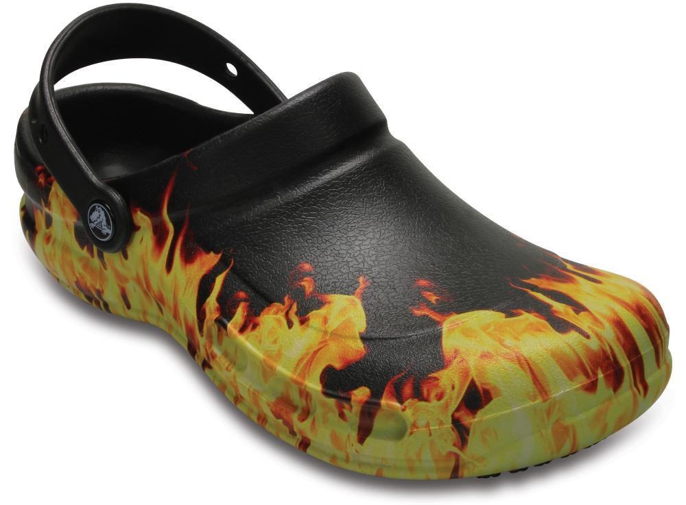 Sandália crocs bistro graphic clog black - 6