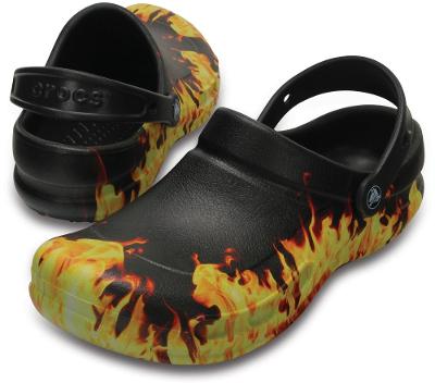 Sandália crocs bistro graphic clog black