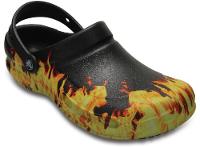 Sandália crocs bistro graphic clog black - 6