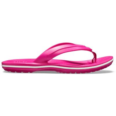 Chinelo crocs crocband flip gs candy pink