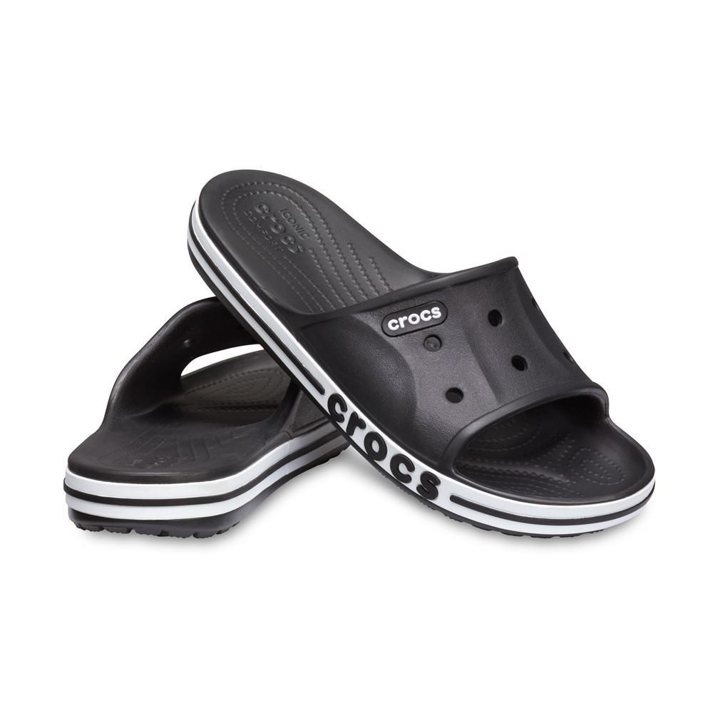Chinelo crocs baya ii slide black/white - 3