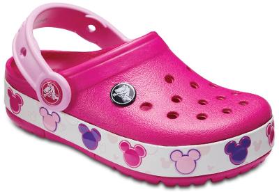 Crocs lights mickey clog infantil candy pink