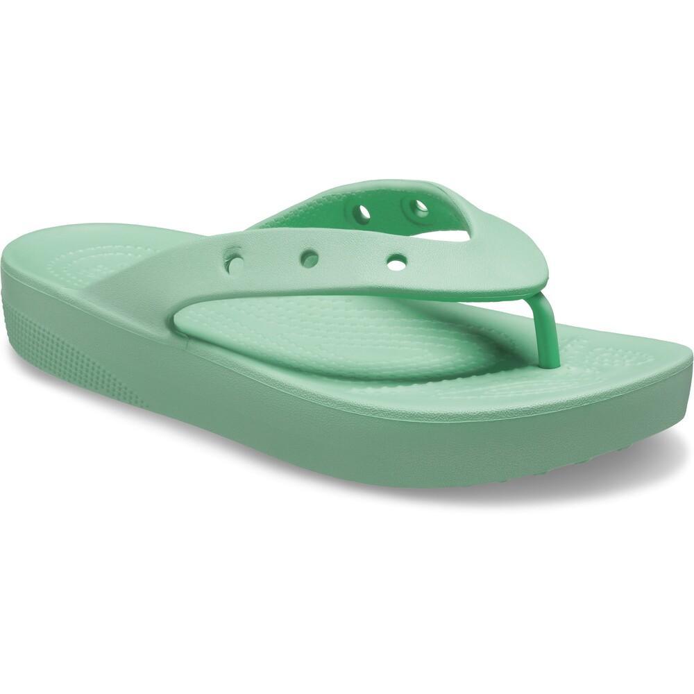 Chinelo crocs classic plataform flip jade stone - 2
