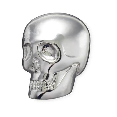 Jibbitz™ caveira prateada unico unico