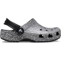 Sandália crocs classic clog glitter infantil multi/black - 1