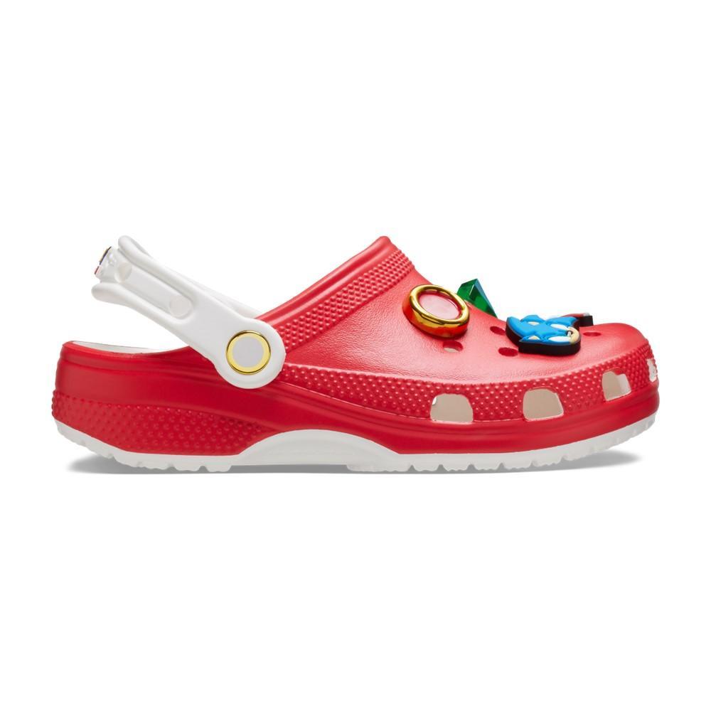 Sandália crocs classic sonic the hedgehog clog juvenil red - 1