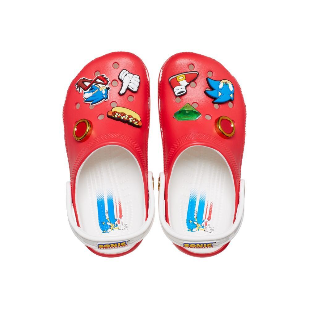 Sandália crocs classic sonic the hedgehog clog juvenil red - 4