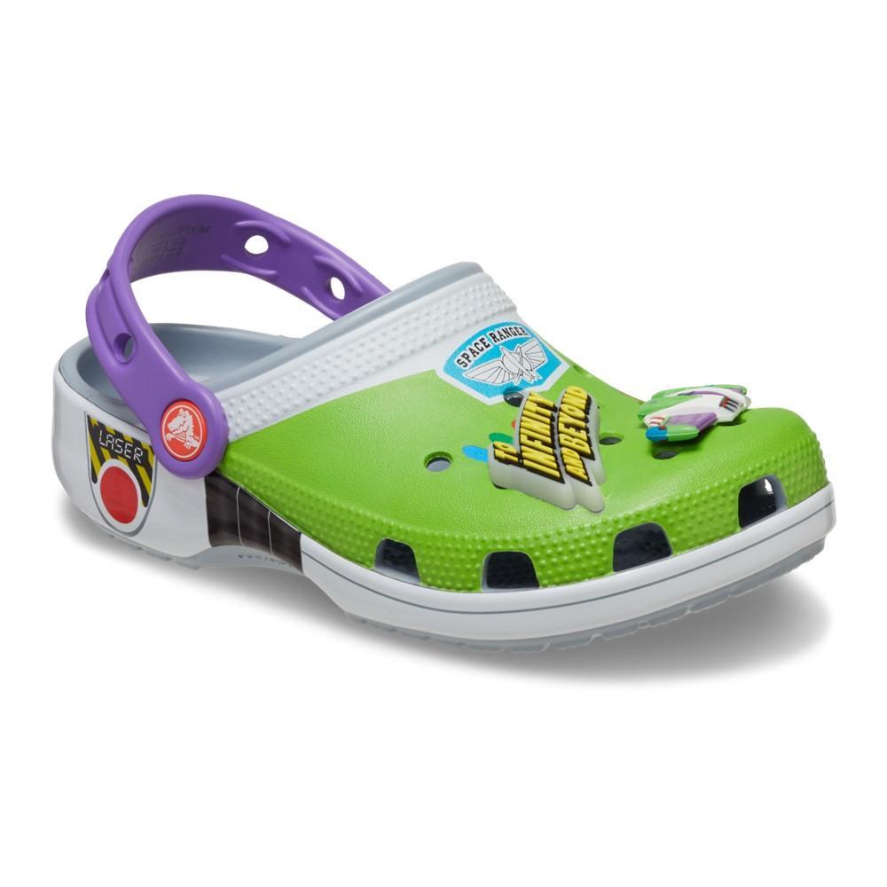 Sandália crocs classic toy story buzz clog juvenil blue grey - 3