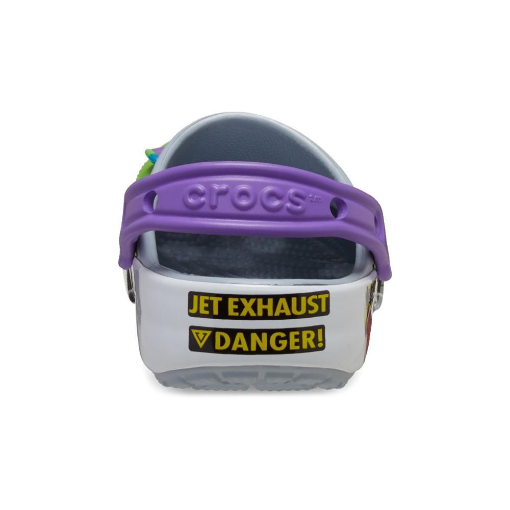 Sandália crocs classic toy story buzz clog juvenil blue grey - 4