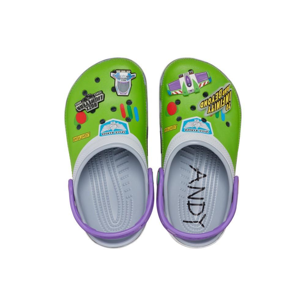 Sandália crocs classic toy story buzz clog juvenil blue grey - 7