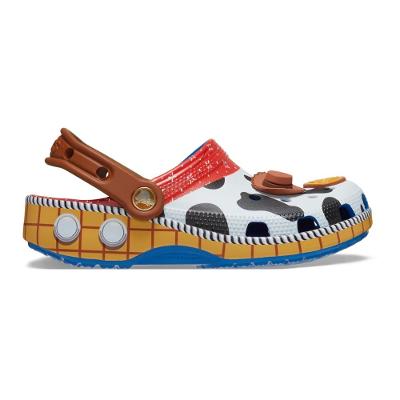 Sandália crocs classic toy story woody clog infantil blue jean