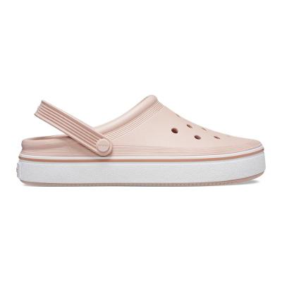Sandália crocband off court clog  pink clay