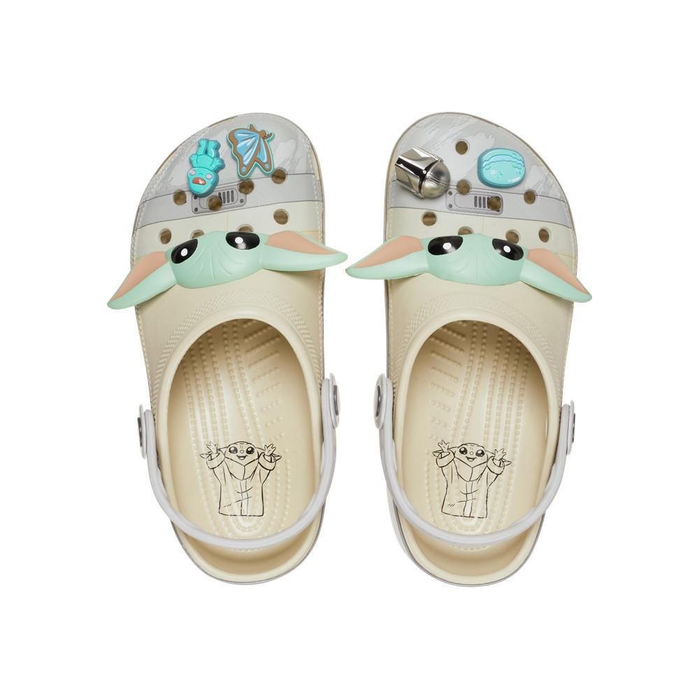 Sandália crocs star wars classic grogu clog bone - 5
