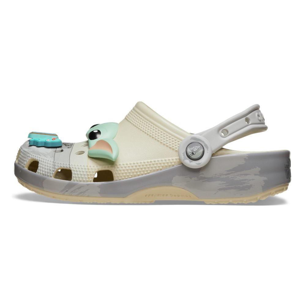 Sandália crocs star wars classic grogu clog bone - 6