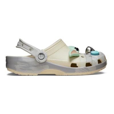 Sandália crocs star wars classic grogu clog bone