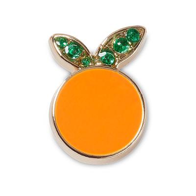 Jibbitz™ pêssego com brilhantes  unico