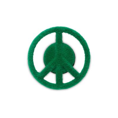Jibbitz™ símbolo da paz com textura de grama unico