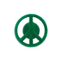 Jibbitz™ símbolo da paz com textura de grama unico - 1