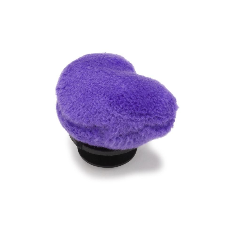 Jibbitz™ coração de pelinho roxo unico - 2