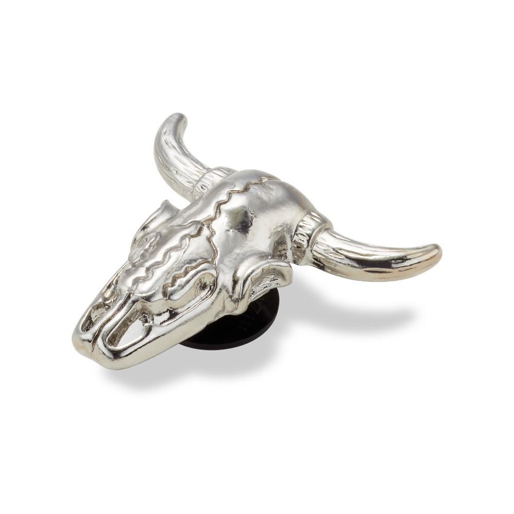 Jibbitz™ caveira de boi prateada unico - 2