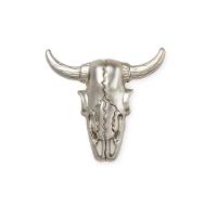 Jibbitz™ caveira de boi prateada unico - 1