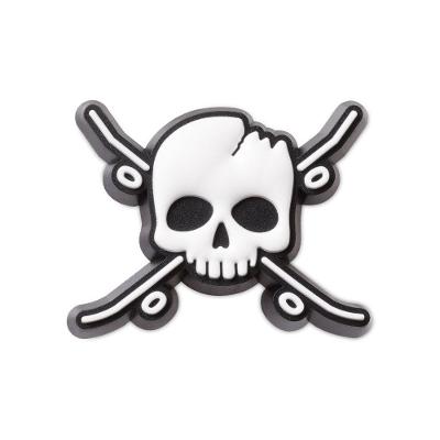 Jibbitz™ caveira ossos cruzados skate unico