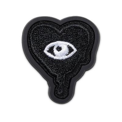 Jibbitz™ coração preto gotejante  unico