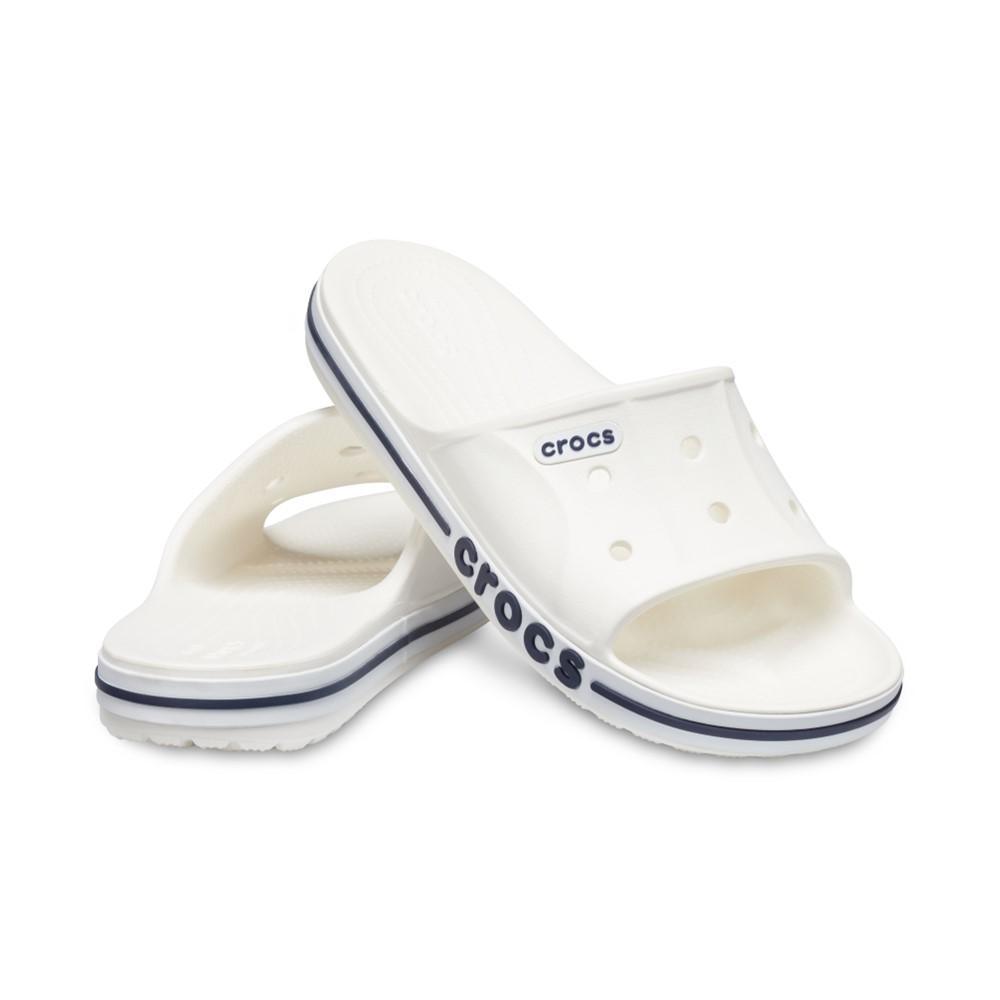 Chinelo crocs bayaband slide white/navy - 3